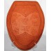 Hand Carved Leather Ranch Brand Toilet Seat Cover